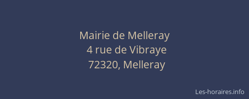Mairie de Melleray