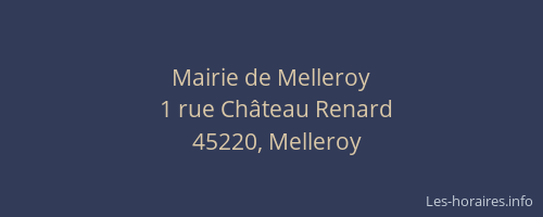 Mairie de Melleroy