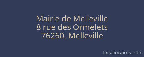 Mairie de Melleville