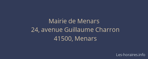 Mairie de Menars