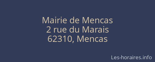 Mairie de Mencas