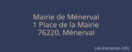 Mairie de Ménerval