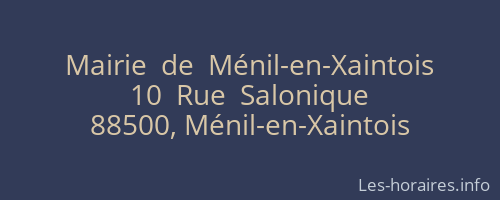 Mairie  de  Ménil-en-Xaintois