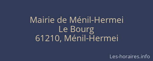 Mairie de Ménil-Hermei