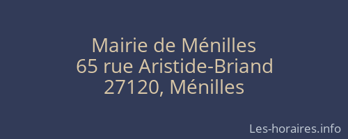 Mairie de Ménilles