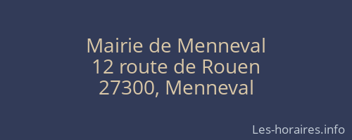 Mairie de Menneval