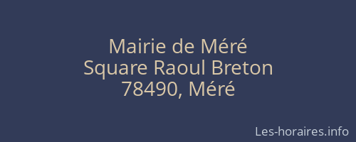 Mairie de Méré