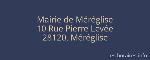 Mairie de Méréglise