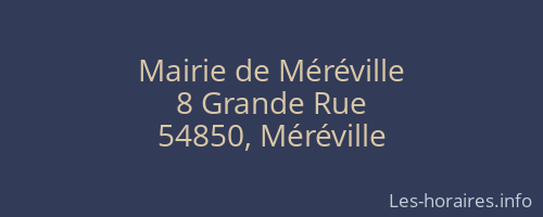 Mairie de Méréville