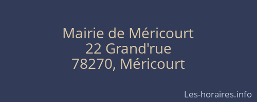 Mairie de Méricourt