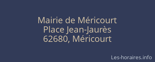 Mairie de Méricourt