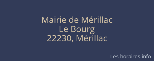 Mairie de Mérillac