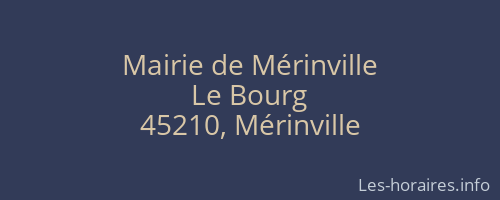 Mairie de Mérinville