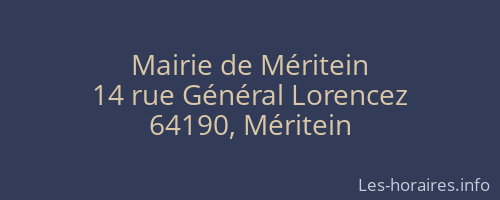Mairie de Méritein
