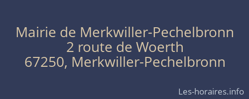 Mairie de Merkwiller-Pechelbronn
