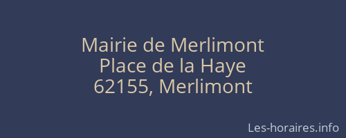 Mairie de Merlimont