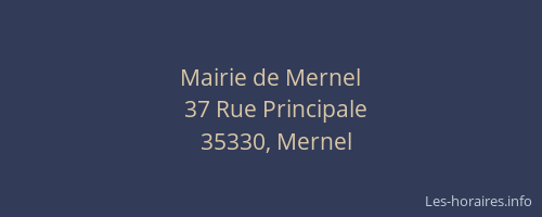 Mairie de Mernel