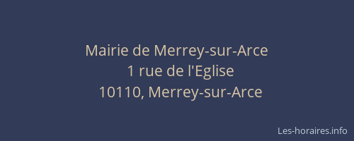 Mairie de Merrey-sur-Arce