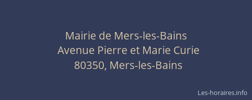 Mairie de Mers-les-Bains