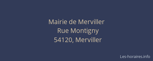 Mairie de Merviller