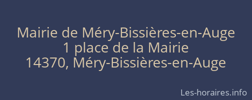 Mairie de Méry-Bissières-en-Auge