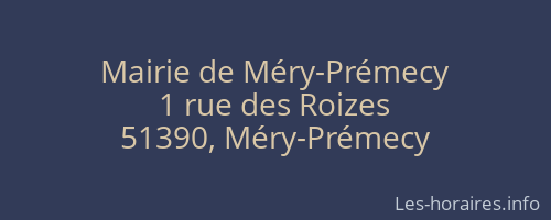 Mairie de Méry-Prémecy