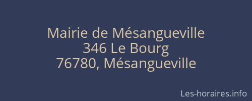Mairie de Mésangueville