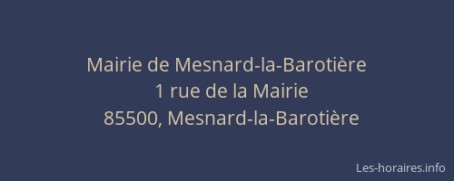 Mairie de Mesnard-la-Barotière