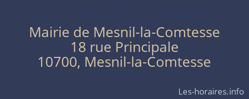 Mairie de Mesnil-la-Comtesse