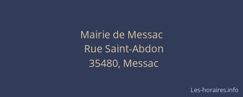 Mairie de Messac