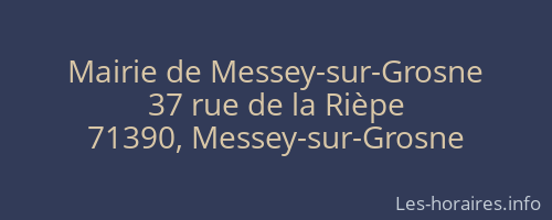 Mairie de Messey-sur-Grosne