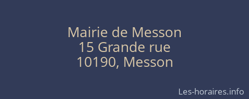 Mairie de Messon