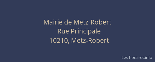 Mairie de Metz-Robert