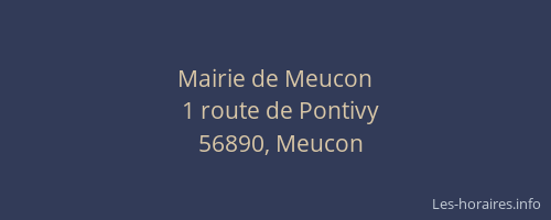 Mairie de Meucon