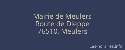 Mairie de Meulers