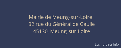 Mairie de Meung-sur-Loire