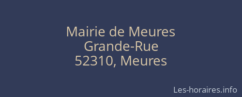 Mairie de Meures