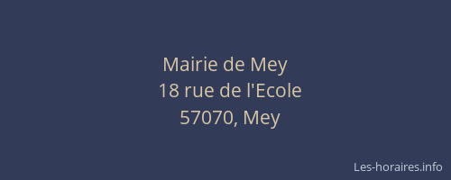 Mairie de Mey