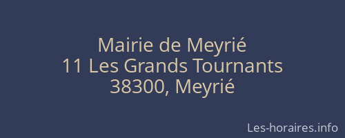 Mairie de Meyrié
