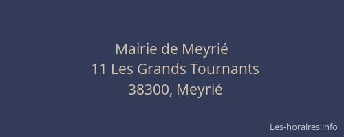 Mairie de Meyri&eacute;