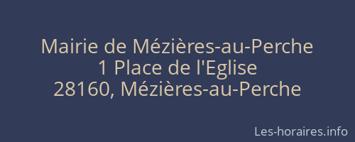 Mairie de Mézières-au-Perche