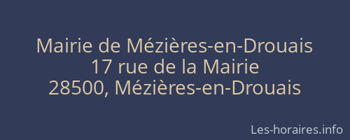 Mairie de Mézières-en-Drouais