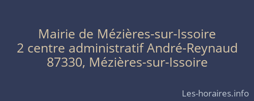 Mairie de Mézières-sur-Issoire