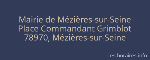 Mairie de Mézières-sur-Seine