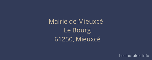 Mairie de Mieuxc&eacute;