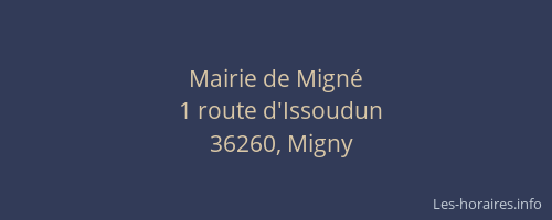 Mairie de Mign&eacute;