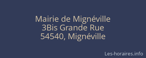 Mairie de Mignéville
