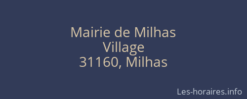 Mairie de Milhas
