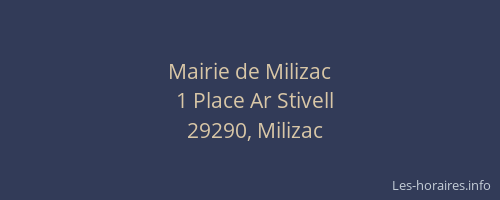 Mairie de Milizac