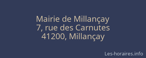 Mairie de Millançay